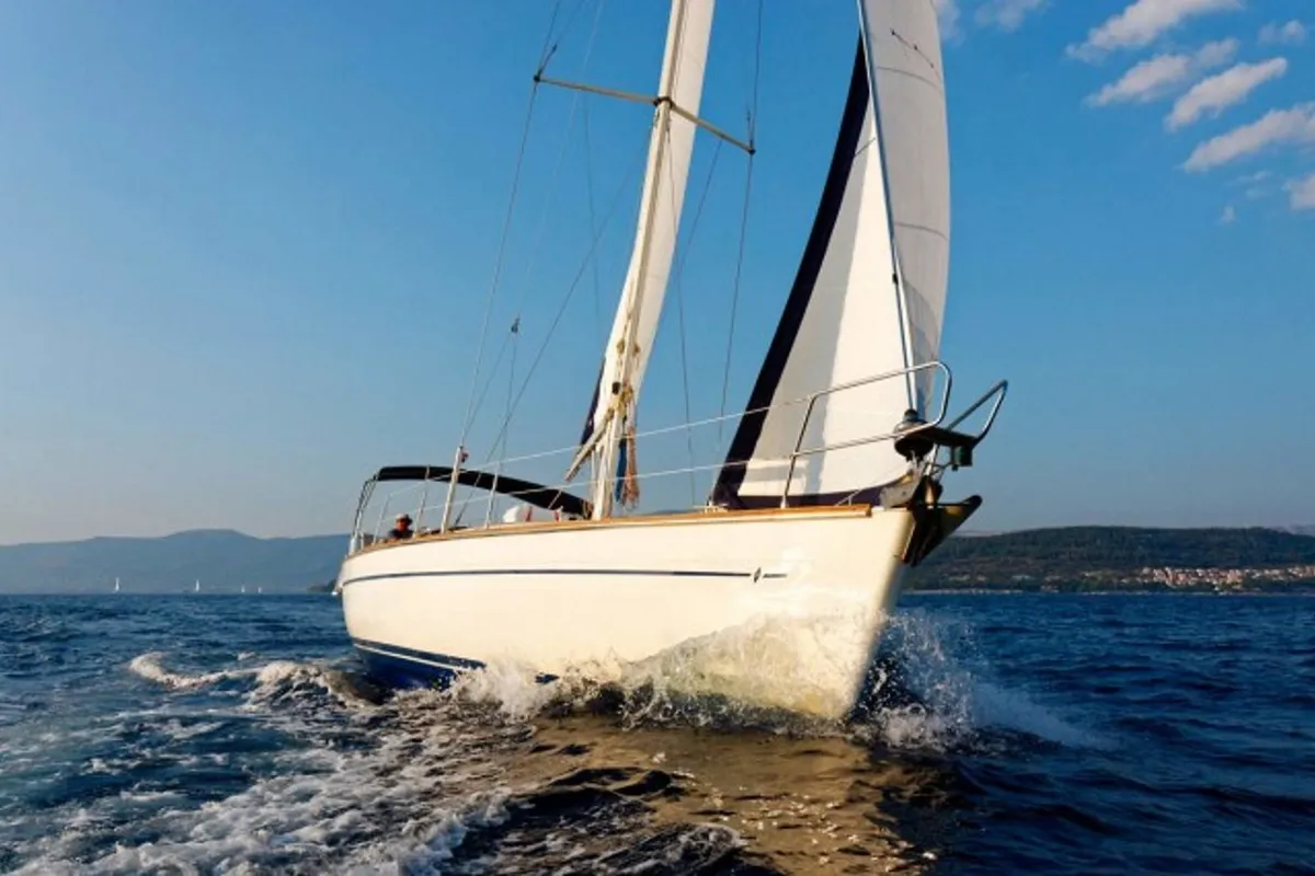 Exterior view of Freedom, a Bavaria 44 sailboat at Split, Croatia