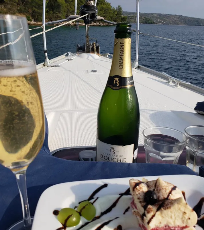 Deck of Freedom, a Bavaria 44 sailboat at Split, Croatia