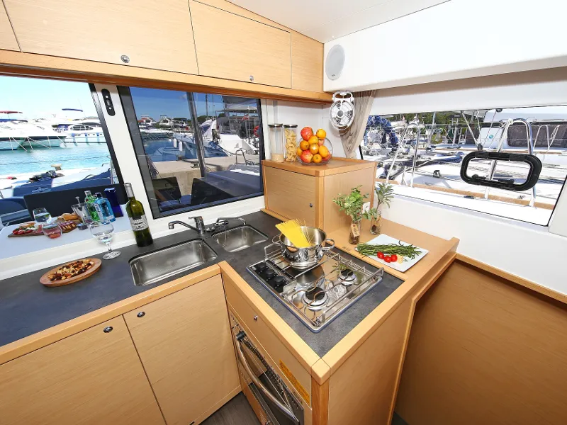 Galley of Gin Tonic, a Lagoon 39 catamaran at Općina Sukošan, Croatia