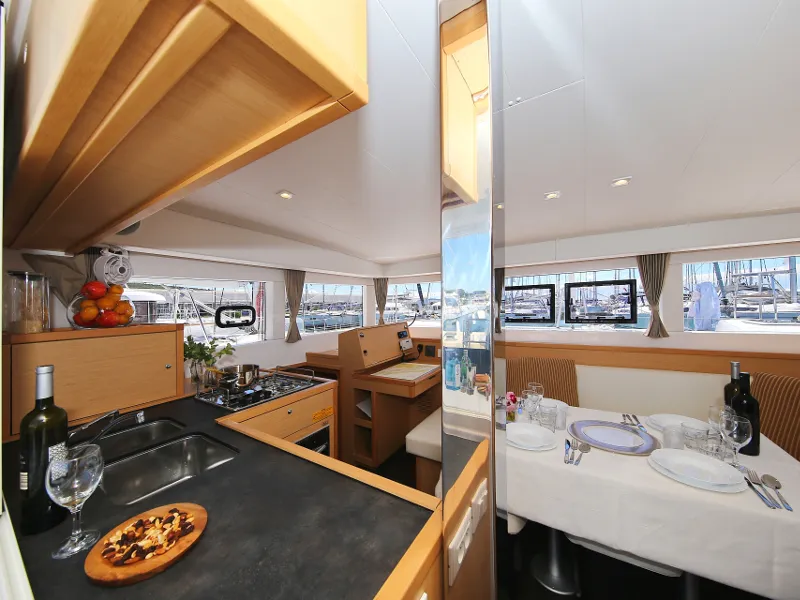 Galley of Gin Tonic, a Lagoon 39 catamaran at Općina Sukošan, Croatia