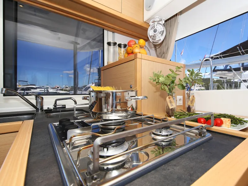 Galley of Gin Tonic, a Lagoon 39 catamaran at Općina Sukošan, Croatia