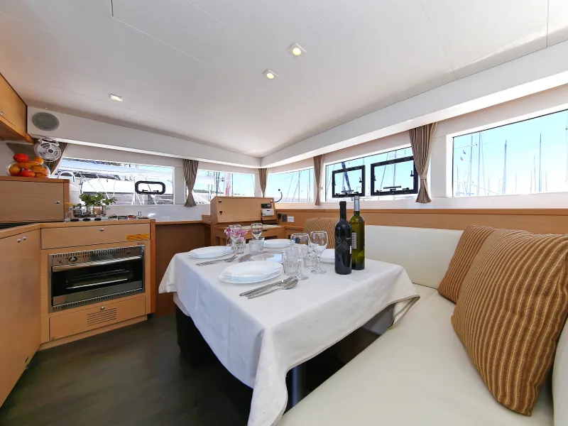 Salon of Gin Tonic, a Lagoon 39 catamaran at Općina Sukošan, Croatia