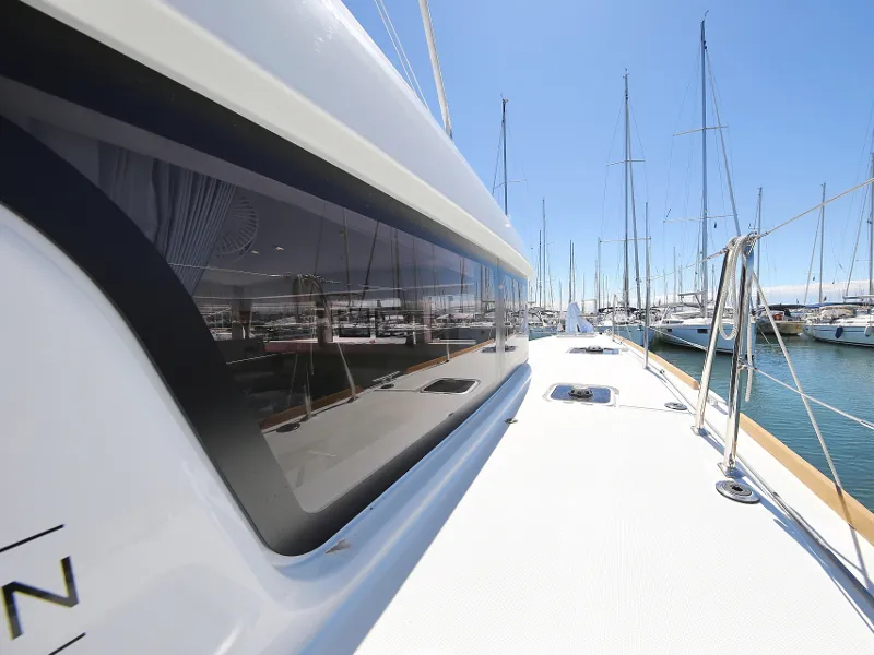 Exterior view of Gin Tonic, a Lagoon 39 catamaran at Općina Sukošan, Croatia
