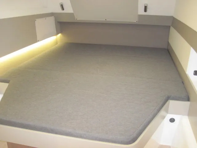 Cabin on Patrizia, a Bali 4.3 catamaran at Capo d'Orlando, Italy