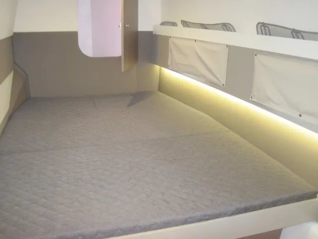 Cabin on Patrizia, a Bali 4.3 catamaran at Capo d'Orlando, Italy