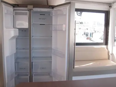 Galley of Patrizia, a Bali 4.3 catamaran at Capo d'Orlando, Italy