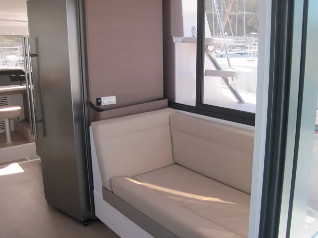 Patrizia, a Bali 4.3 catamaran at Capo d'Orlando, Italy