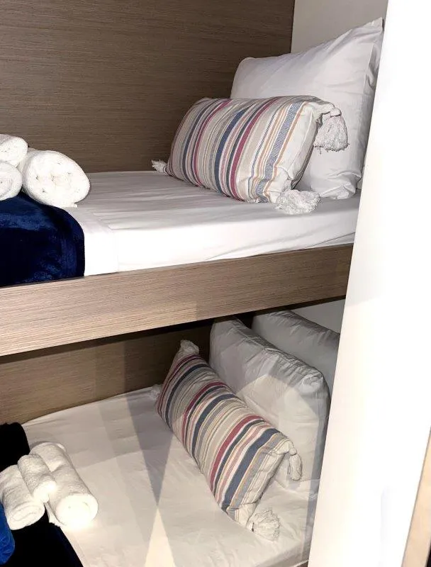 Cabin on Stargazer, a Fountaine Pajot Tanna 47 catamaran at Road Town, British Virgin Islands