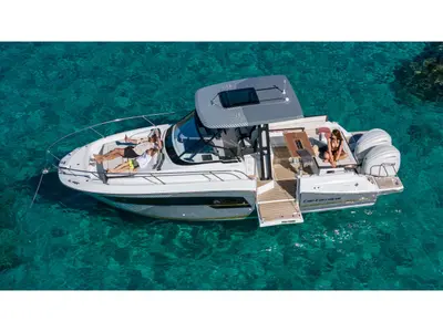 Classic, a Jeanneau Cap Camarat 9.0 WA motorboat at Bacoli, Italy