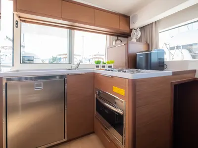Galley of You, a Lagoon 40 catamaran at Grad Biograd na Moru, Croatia