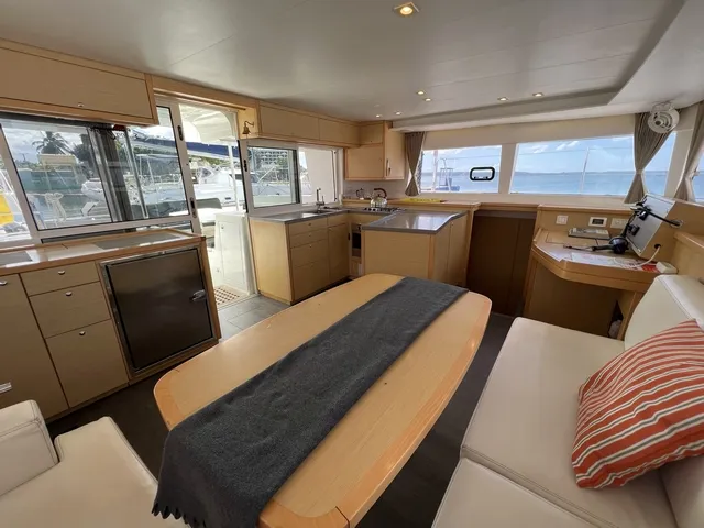 Cabin on Mariano, a Lagoon 450 Fly catamaran at Cienfuegos, Cuba
