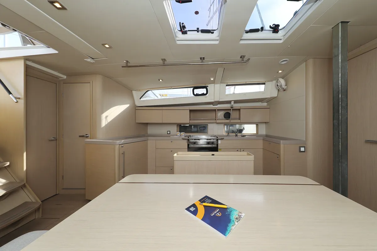 Galley of Anne, a Beneteau Oceanis 46.1 sailboat at Grad Vodice, Croatia