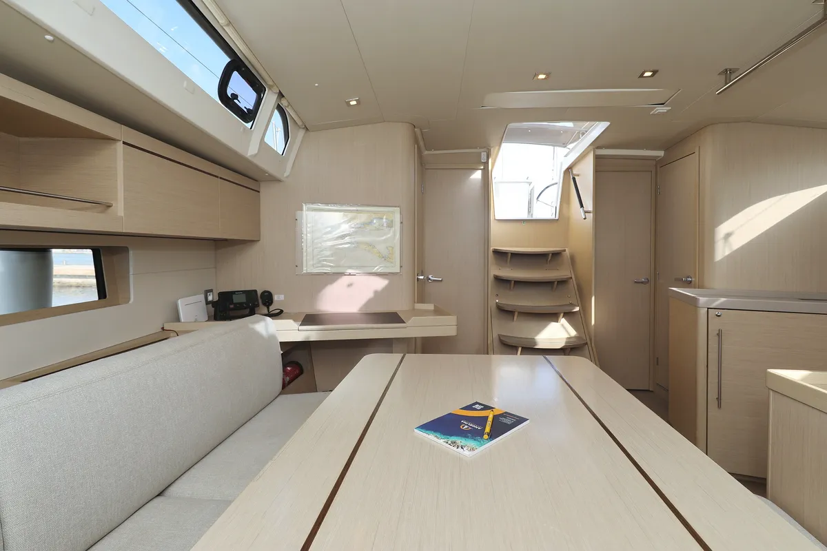 Salon of Anne, a Beneteau Oceanis 46.1 sailboat at Grad Vodice, Croatia