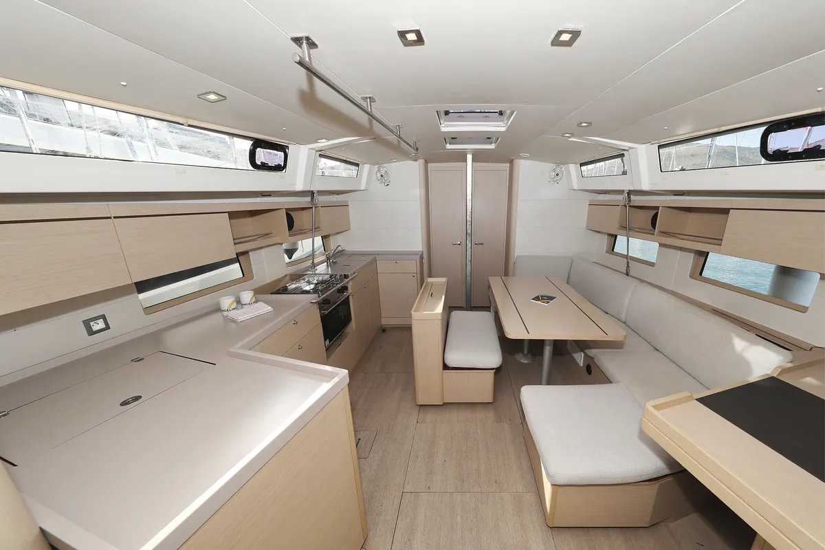 Salon of Anne, a Beneteau Oceanis 46.1 sailboat at Grad Vodice, Croatia