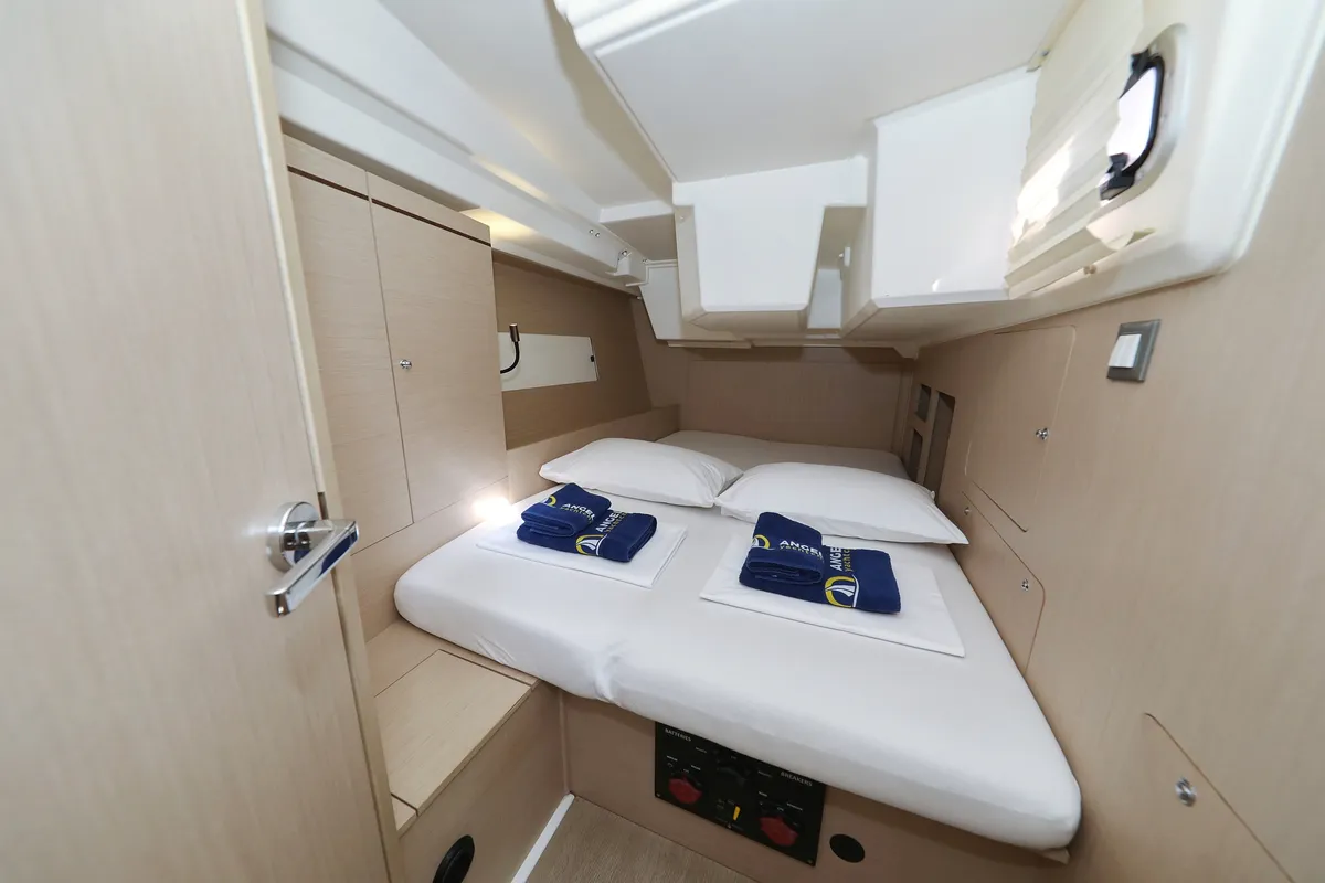 Cabin on Anne, a Beneteau Oceanis 46.1 sailboat at Grad Vodice, Croatia