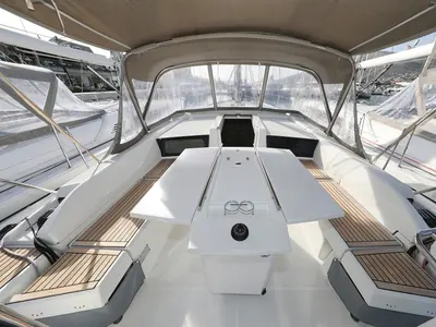 Deck of Anne, a Beneteau Oceanis 46.1 sailboat at Grad Vodice, Croatia