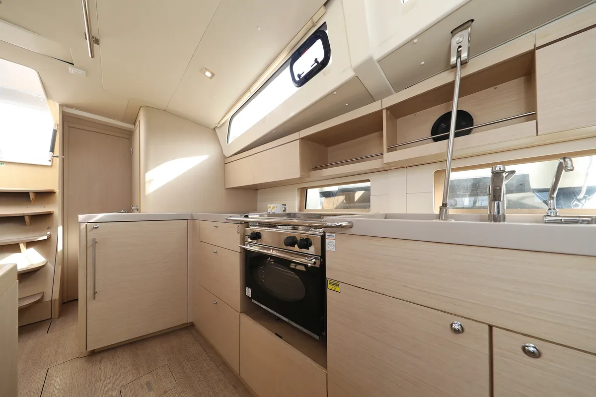 Galley of Anne, a Beneteau Oceanis 46.1 sailboat at Grad Vodice, Croatia