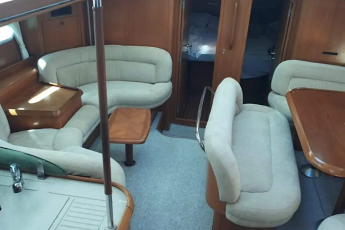 Salon of Mata, a Jeanneau Sun Odyssey 54DS sailboat at Pisticci, Italy