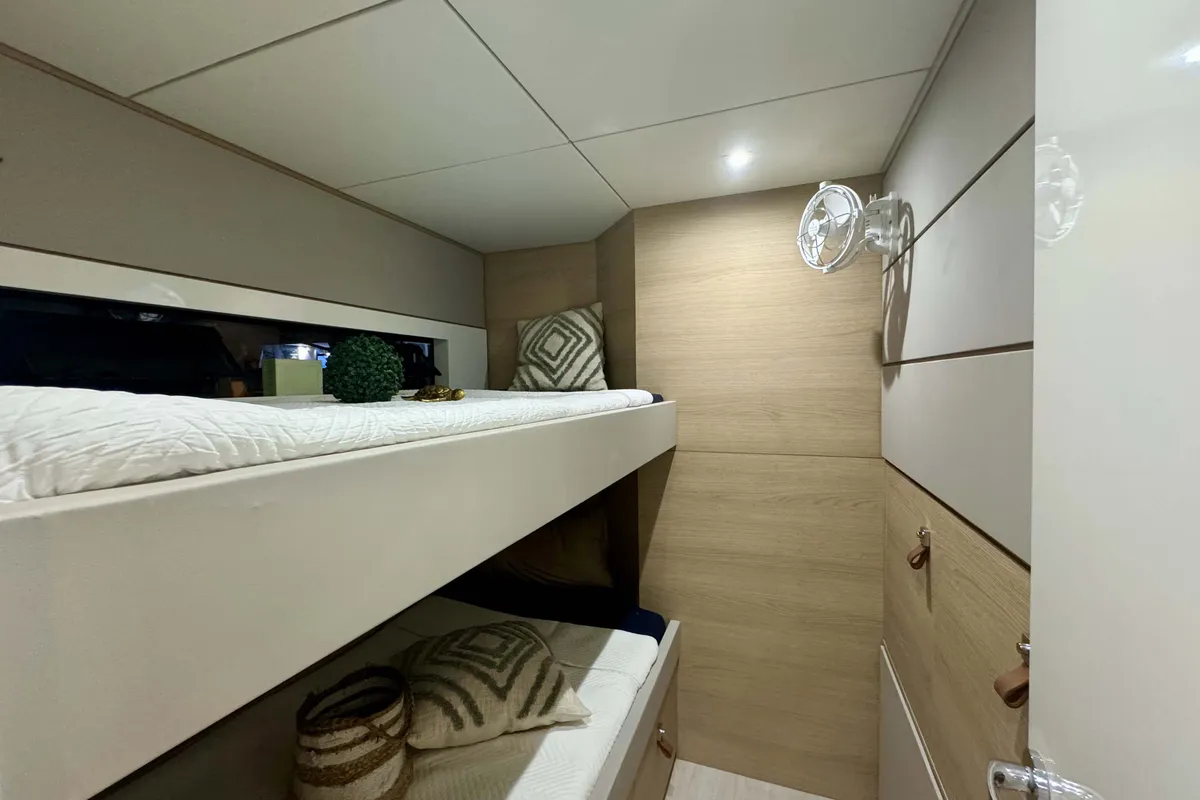Carlota I, a Aventura 45 catamaran at Grimaud, France