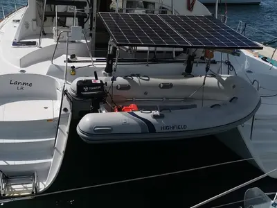 LANME, a Lagoon 380 catamaran at Propriano, France