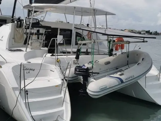 LANME, a Lagoon 380 catamaran at Propriano, France