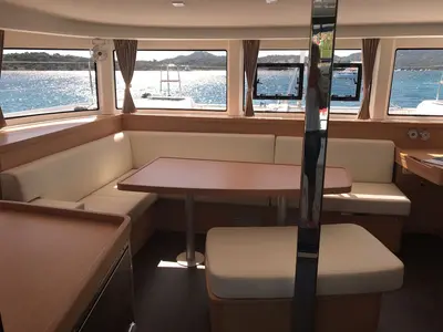 Salon of Copernicus, a Lagoon 42 catamaran at Alameda, United States