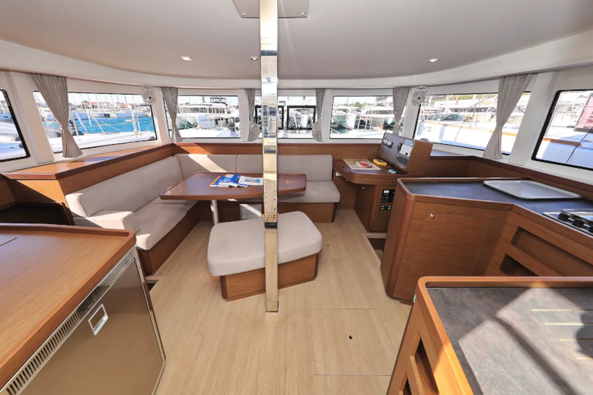 Salon of Sea Ya, a Lagoon 42 catamaran at Općina Sukošan, Croatia