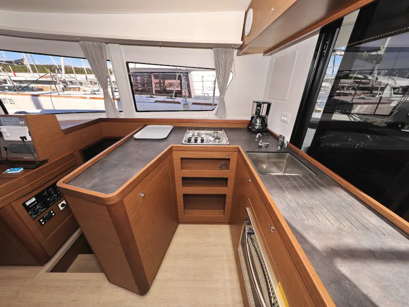 Galley of Sea Ya, a Lagoon 42 catamaran at Općina Sukošan, Croatia