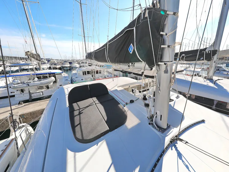 Deck of Sea Ya, a Lagoon 42 catamaran at Općina Sukošan, Croatia