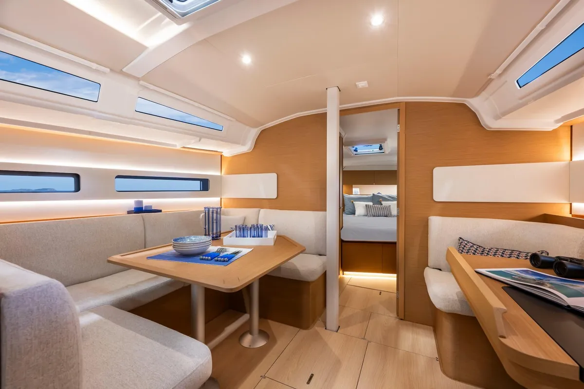 Salon of Stariel, a Jeanneau Sun Odyssey 415 sailboat at Grad Opatija, Croatia