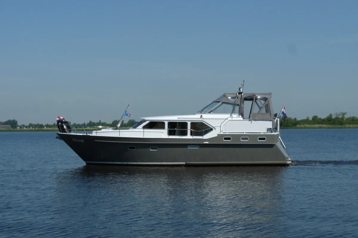 Exterior view of Gulet Funcraft 1200, a motorboat at Akkrum, Netherlands