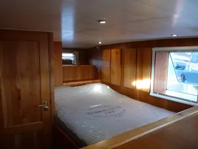Cabin on Gulet Funcraft 1200, a motorboat at Akkrum, Netherlands