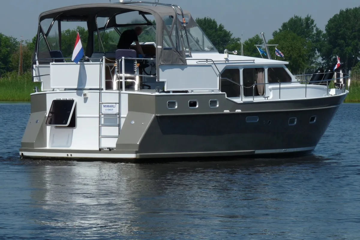 Exterior view of Gulet Funcraft 1200, a motorboat at Akkrum, Netherlands