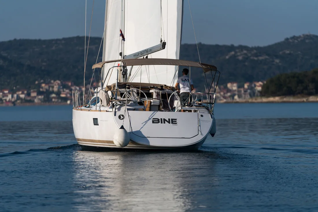 Bine, a Elan Impression 45 sailboat at Grad Biograd na Moru, Croatia