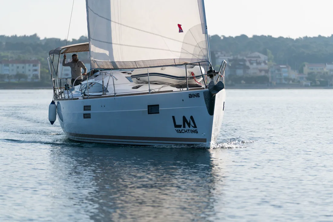 Bine, a Elan Impression 45 sailboat at Grad Biograd na Moru, Croatia