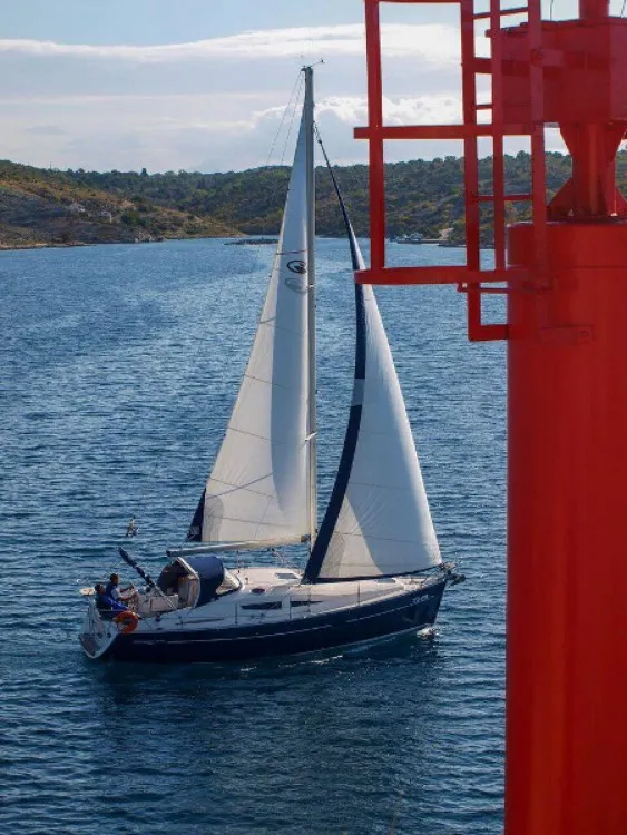 Exterior view of Miri, a Elan 340 sailboat at Općina Sukošan, Croatia