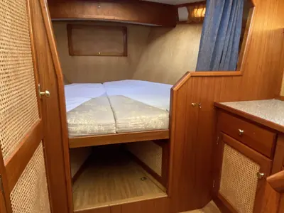 Galley of Pollux, a Barkas 1080 motorboat at Heukelum, Netherlands