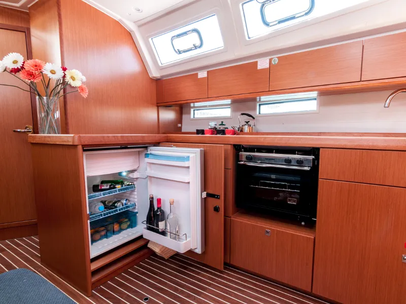 Galley of Ioli, a Bavaria 46 Cruiser sailboat at Athens, Greece