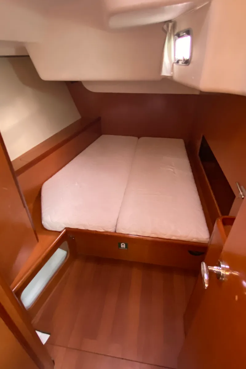 Cabin on Valasia, a Beneteau Oceanis 54 sailboat at Municipal Unit of Elefsina, Greece