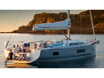 BIECKERT, a Beneteau Oceanis 46.1 sailboat at Sant Antoni de Portmany, Spain