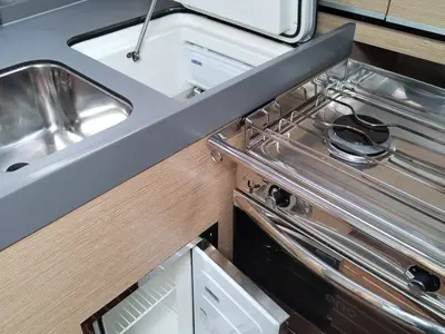 Galley of Aurélie, a Dehler 38 SQ sailboat at Punat, Croatia