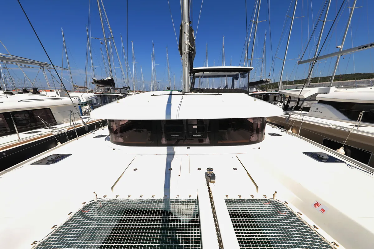 Exterior view of ZEUS, a Lagoon 42 catamaran at Općina Sukošan, Croatia