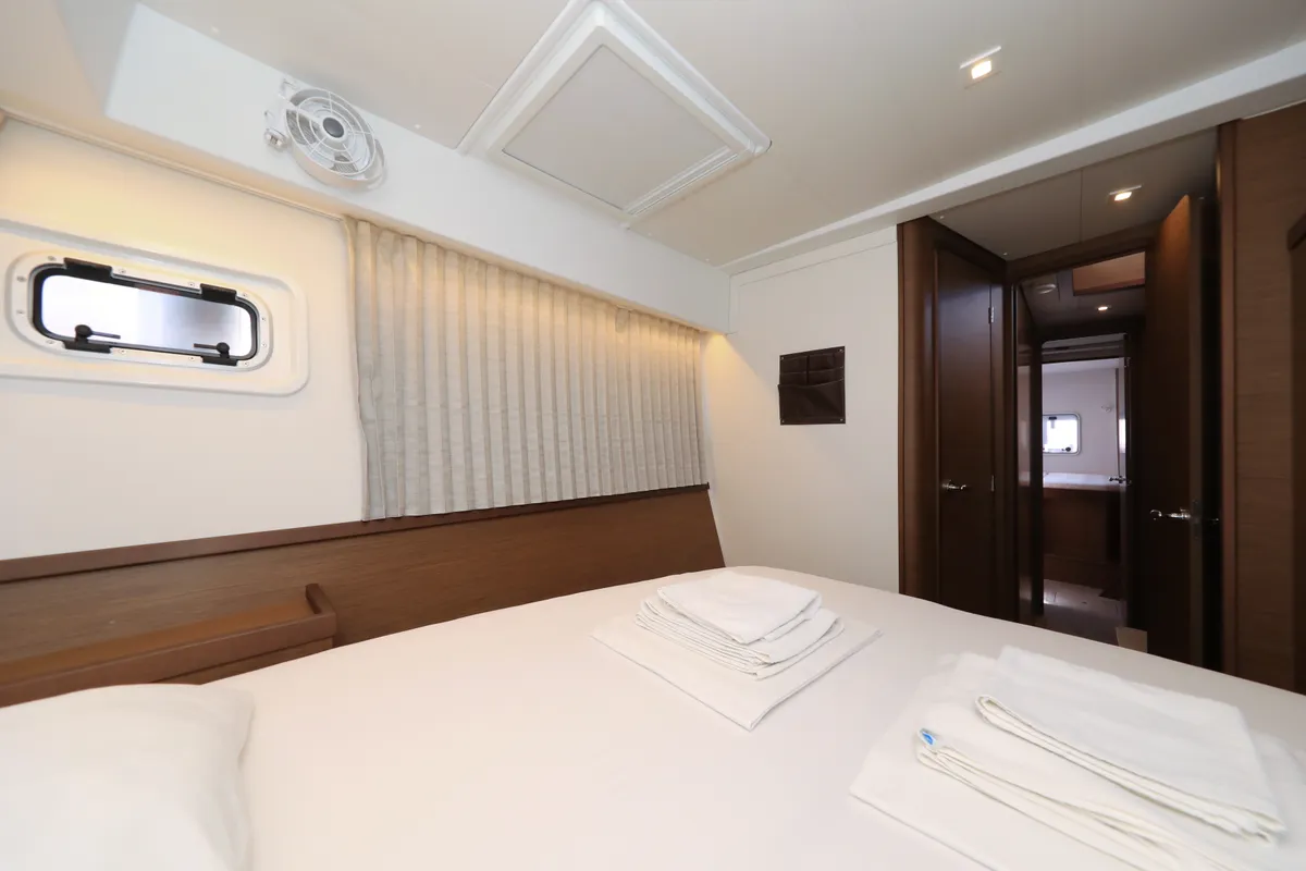 Cabin on ZEUS, a Lagoon 42 catamaran at Općina Sukošan, Croatia