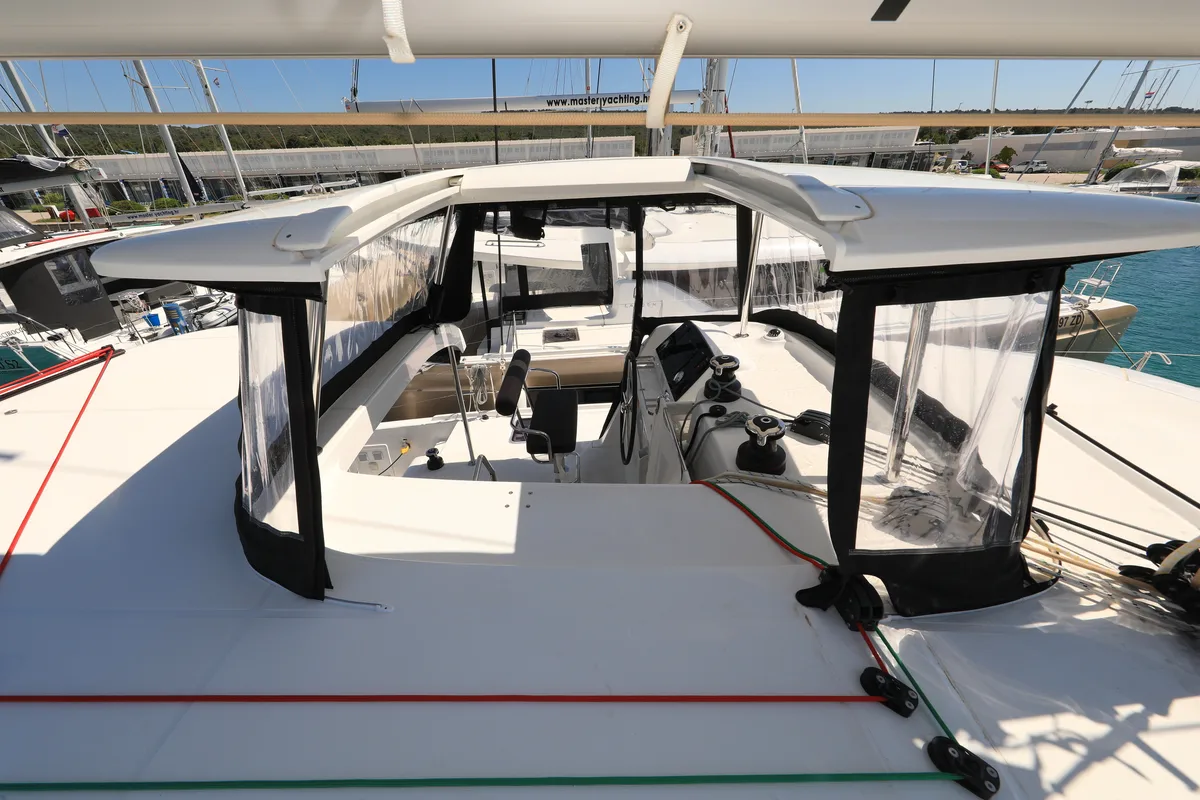 Exterior view of ZEUS, a Lagoon 42 catamaran at Općina Sukošan, Croatia