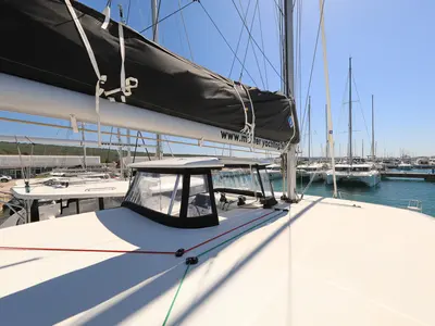Deck of ZEUS, a Lagoon 42 catamaran at Općina Sukošan, Croatia