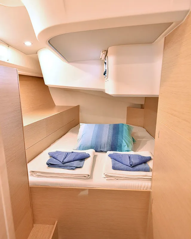 Cabin on Hamam, a Hanse 508 sailboat at Fethiye, Turkey