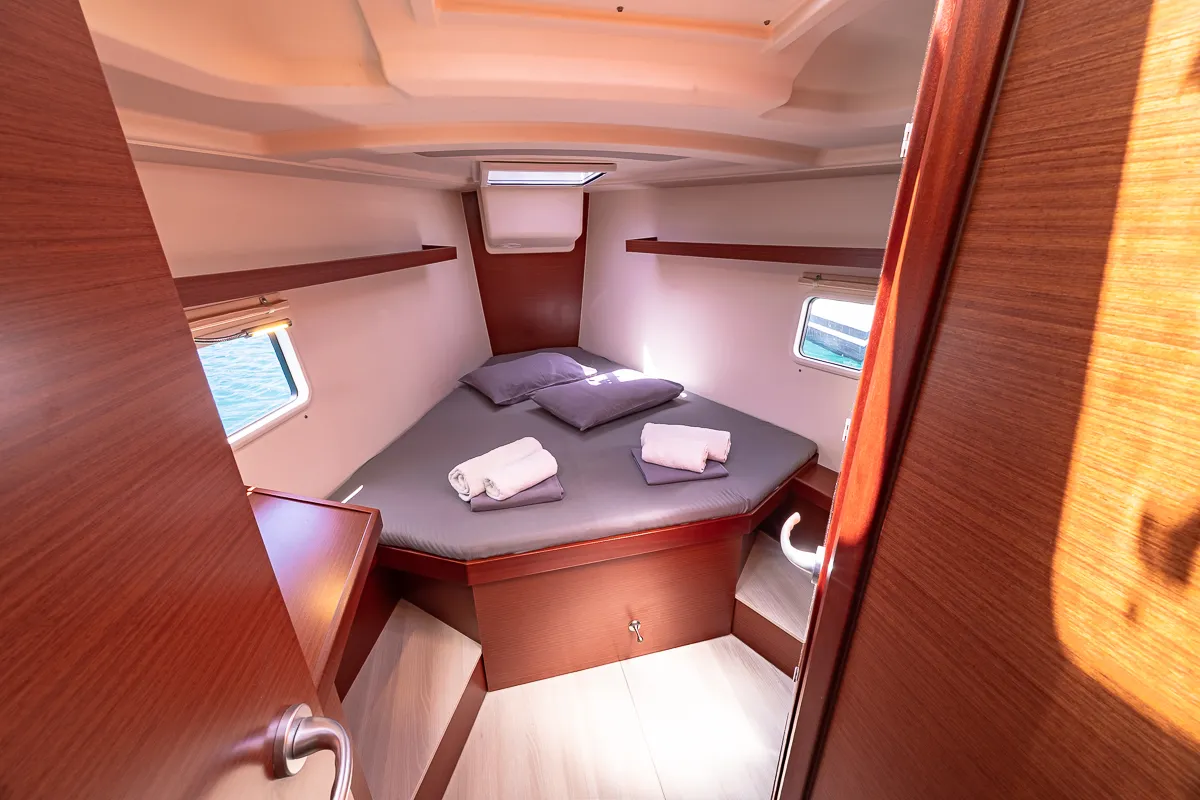 Cabin on Dafne, a Hanse 418 sailboat at Municipal Unit of Lefkada, Greece