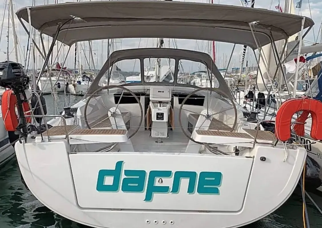 Dafne, a Hanse 418 sailboat at Municipal Unit of Lefkada, Greece