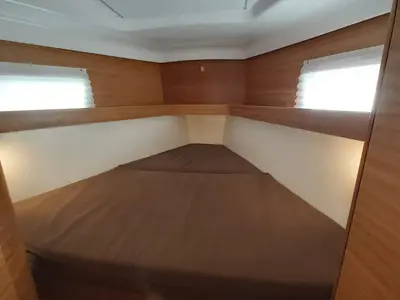 Cabin on Ariadne, a Elan Impression 45.1 sailboat at Lavrion, Greece
