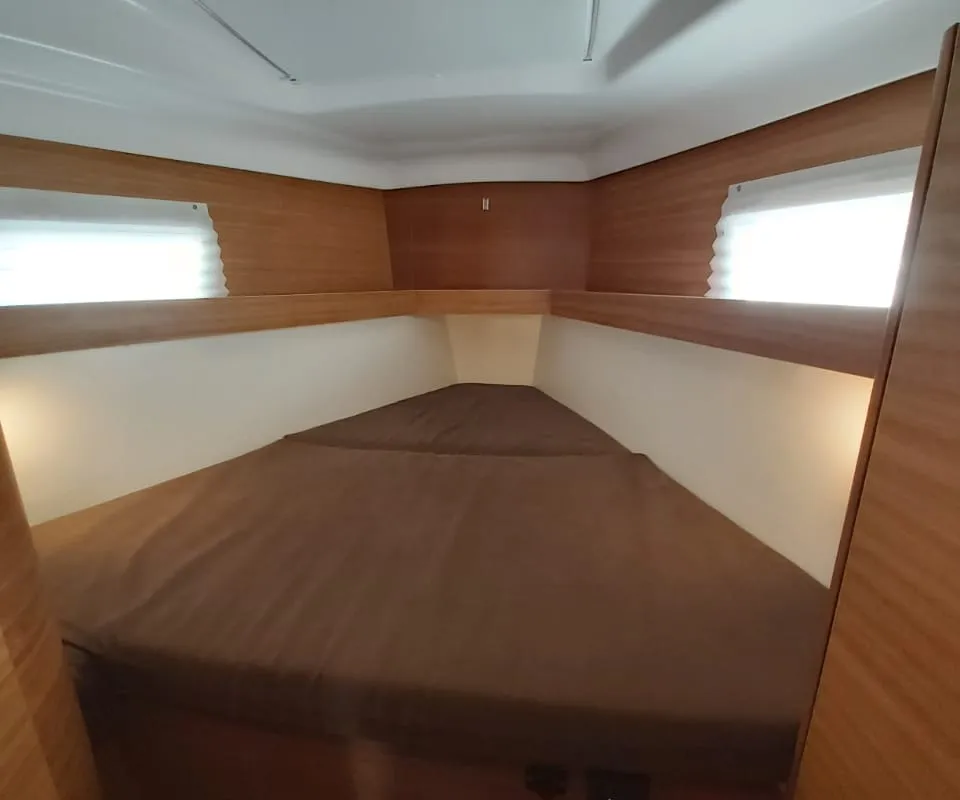 Cabin on Ariadne, a Elan Impression 45.1 sailboat at Lavrion, Greece